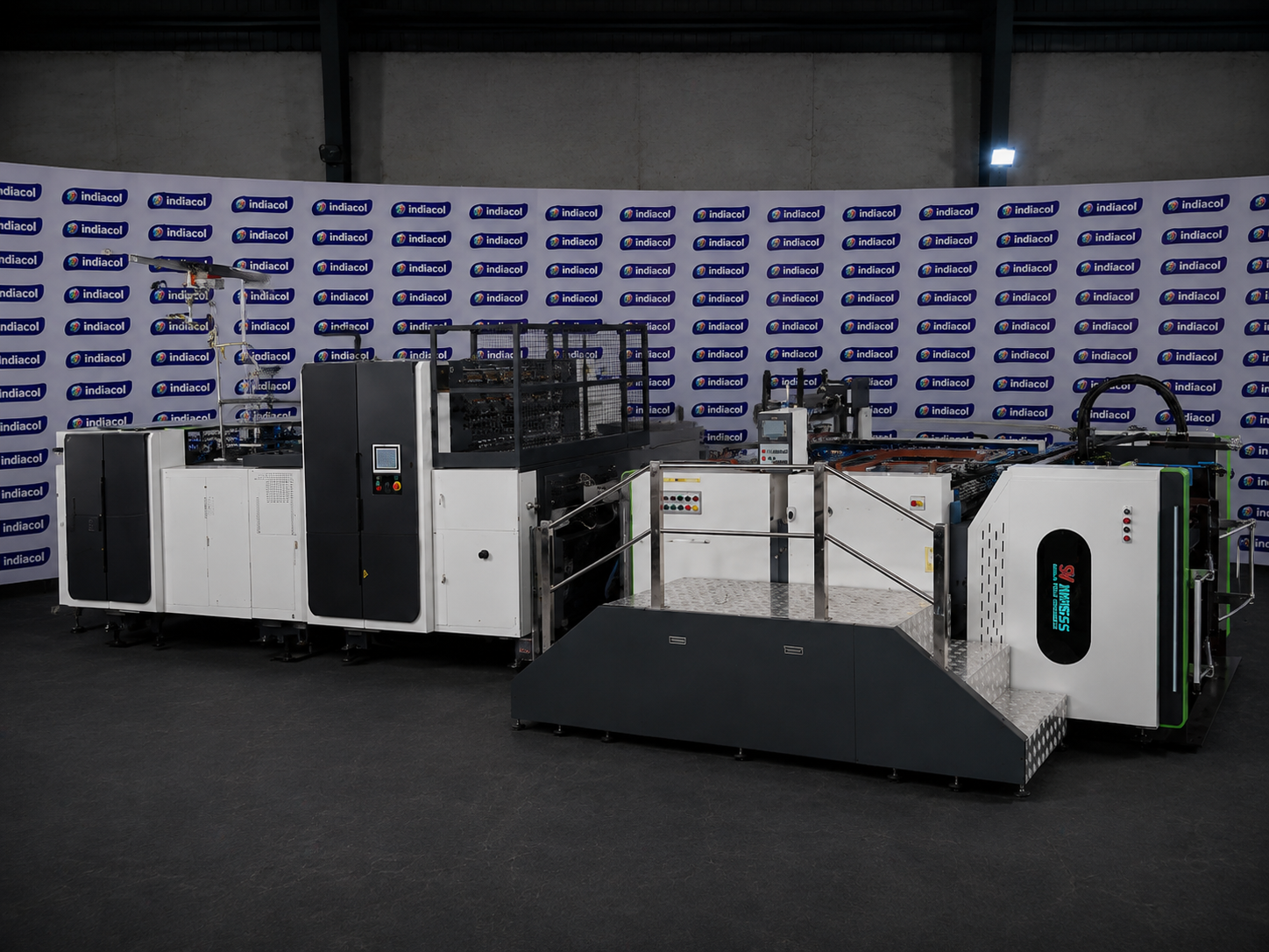 Auto Screen With Industrial Foiler — delivery end