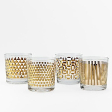 Cast finish on glassware